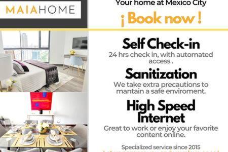 Rivera Maiahome-Hermoso Apt En Polanco Cerca Antara - 2Br 2Bt Mexico City Ngoại thất bức ảnh